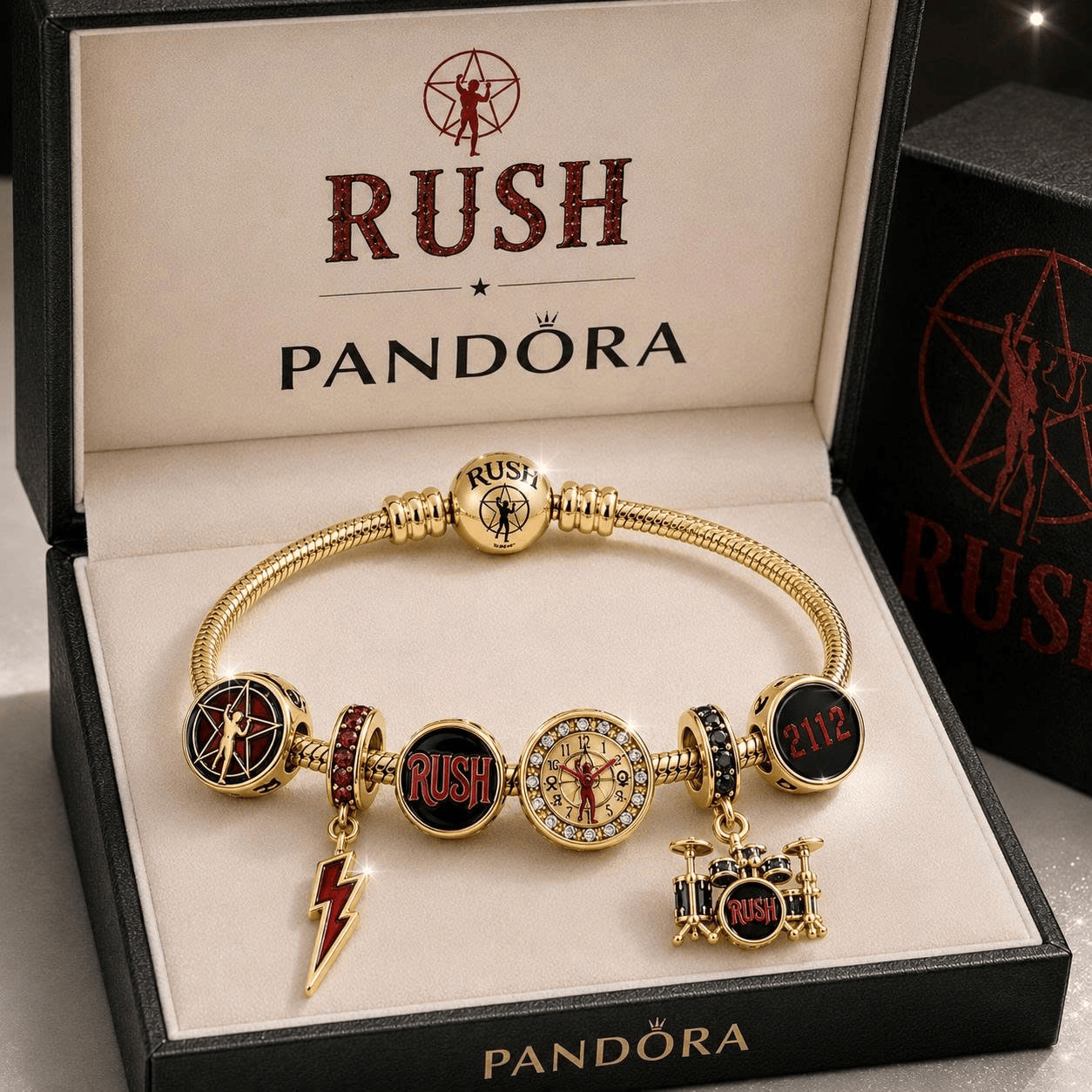RSH Gold Charm Bracelet Set TTTT