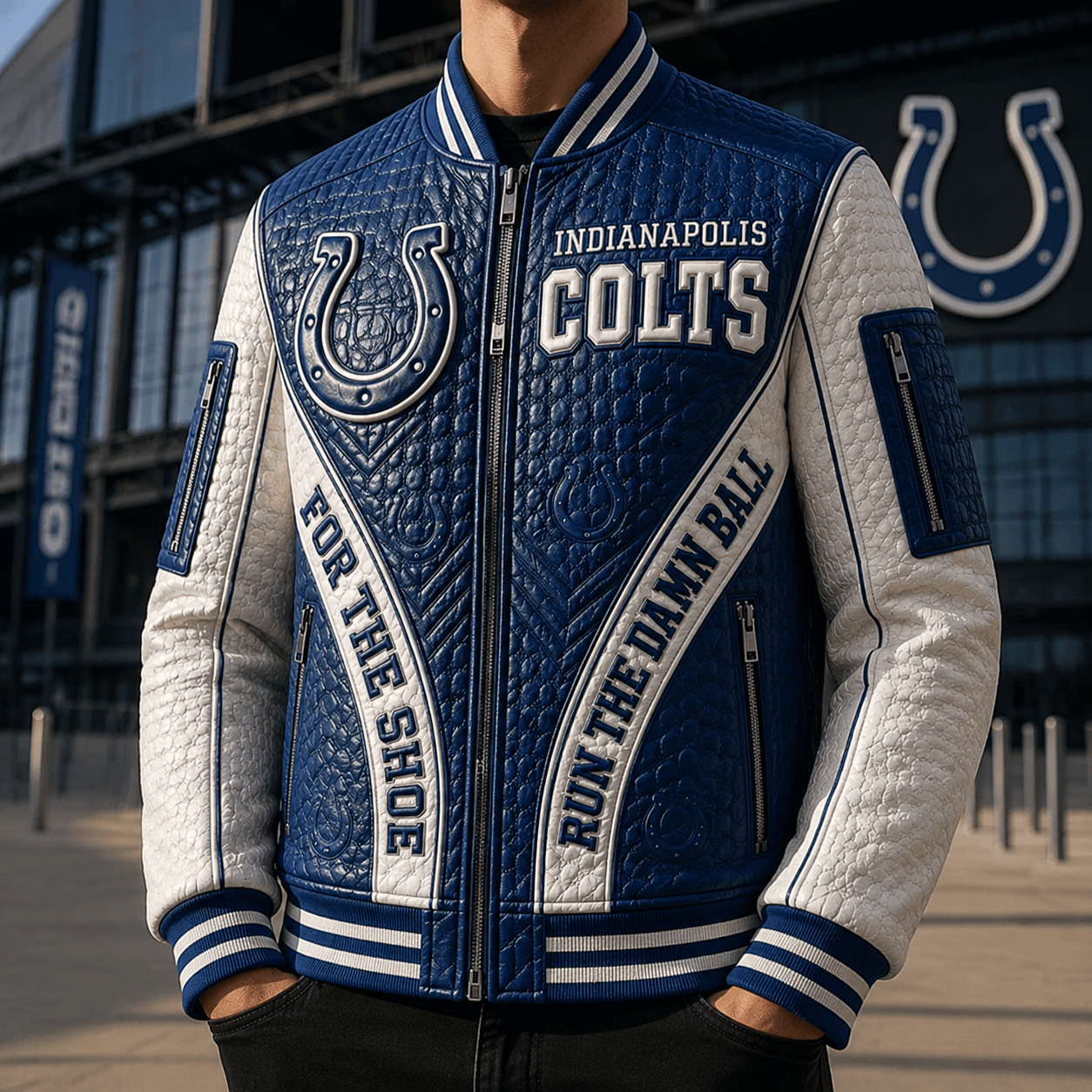 Premium IDC Leather Zipper Jacket PVNA
