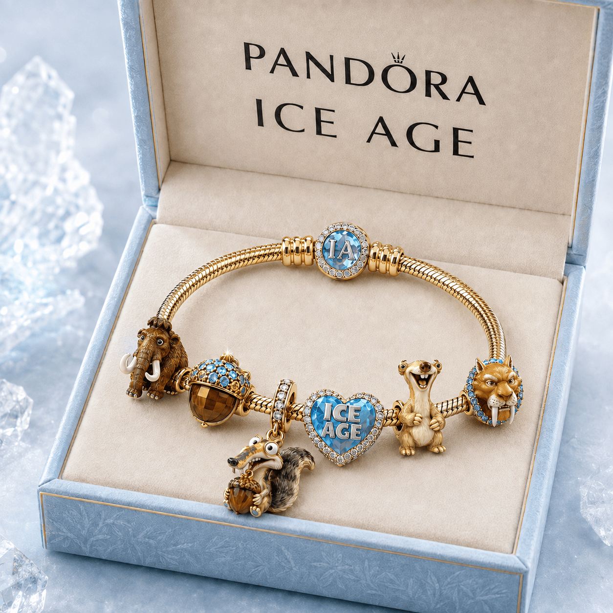 IAGE Gold Charm Bracelet Set TMH
